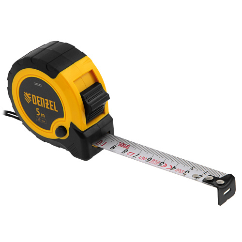 Рулетка 5м х 19мм, двухкомп. корпус, кнопка-пауза Denzel по ценам производителя в Екатеринбурге с доставкой по всей России
