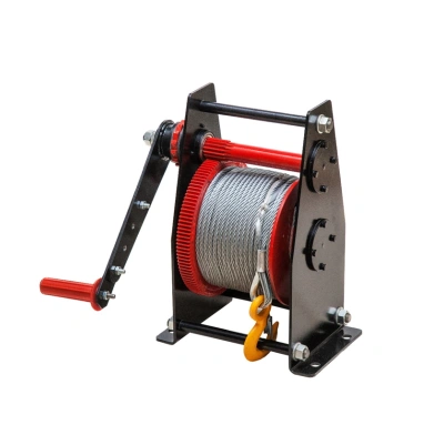 Лебедка ручная барабанная с тросом 500/1000кг  60м с храповым механизмом и полиспастом TOR ЛР по ценам производителя в Екатеринбурге с доставкой по всей России