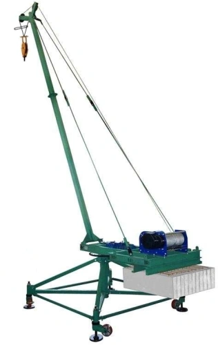 Кран стреловой поворотный "МАСТЕР-3" 1000 кг 50 м с противовесами и колесами по ценам производителя в Екатеринбурге с доставкой по всей России