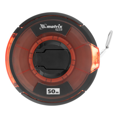 Рулетка геодезическая 50 м х 12,5 мм, закрытый корпус, стальная лента, односторонняя шкала, Pro Matrix по ценам производителя в Екатеринбурге с доставкой по всей России