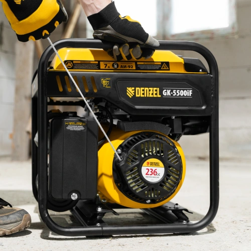 Генератор инверторный GK-5500iF, 5,5 кВт, 230 В, ручной старт DENZEL по ценам производителя в Екатеринбурге с доставкой по всей России