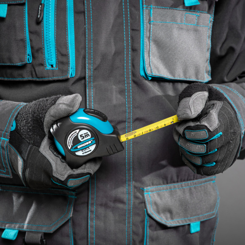 Рулетка "Schlagfest",5 м x 19 мм,магнитный обрезиненный зацеп,двусторонняя шкала,Нейлоновое покрытие,автоматическая фиксация Gross по ценам производителя в Екатеринбурге с доставкой по всей России