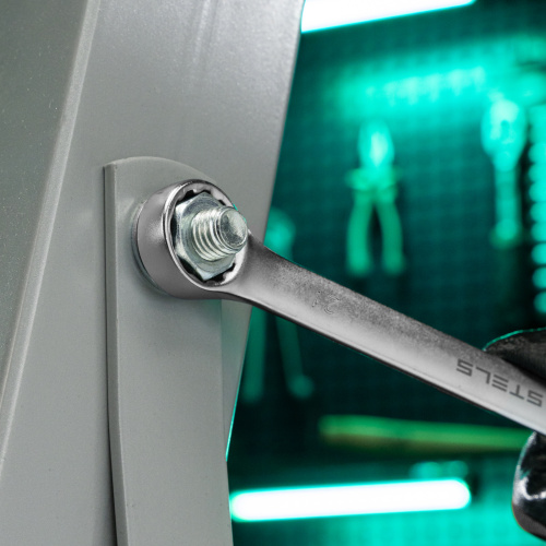 Ключ комбинированный, 21 мм, CrV, матовый хром Stels по ценам производителя в Екатеринбурге с доставкой по всей России