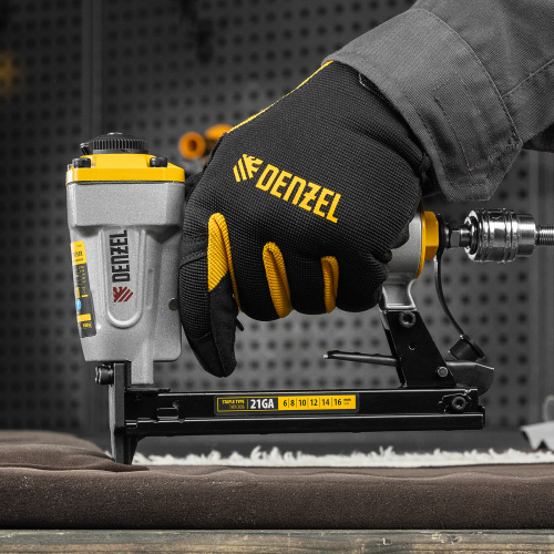 Степлер пневматический PS8016 для прямоугольных скоб 21GA от 6 до 16 мм Denzel по ценам производителя в Екатеринбурге с доставкой по всей России