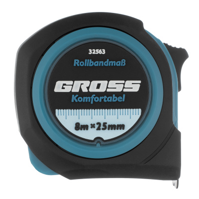 Рулетка Komfortabel 8 м х 25 мм,обрезиненный корпус Gross по ценам производителя в Екатеринбурге с доставкой по всей России