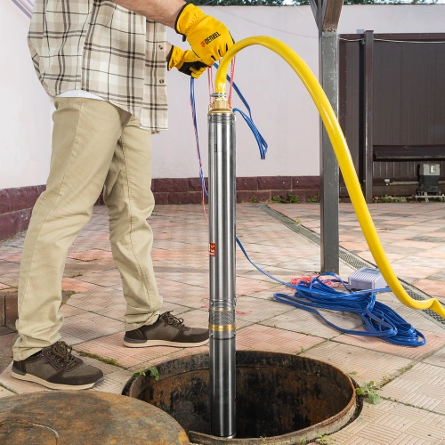 Скважинный насос DWC-3-60, центробежный, диаметр 3", 800 Вт, 3300 л/ч, напор 60 м Denzel по ценам производителя в Екатеринбурге с доставкой по всей России