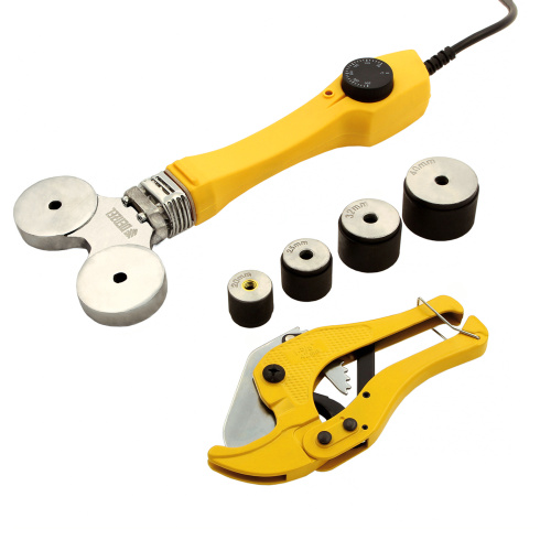 Аппарат для сварки пластиковых труб DWP-750, 750 Вт, 0-300 град, 4 насадки, 20-40 мм Denzel по ценам производителя в Екатеринбурге с доставкой по всей России