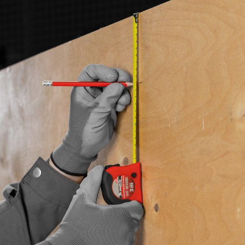 Рулетка Double fixation,3 м х 16 мм,обрезиненный корпус,двойная плавная фиксация Matrix по ценам производителя в Екатеринбурге с доставкой по всей России