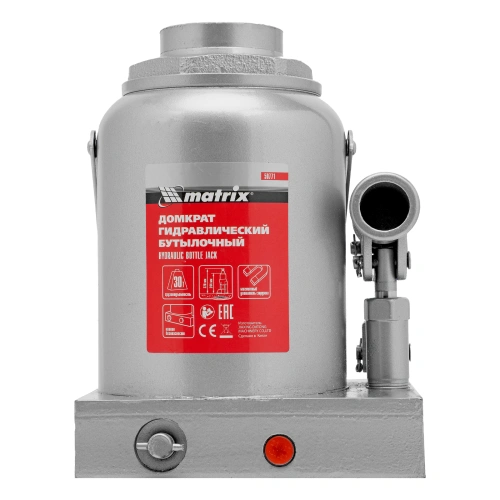 Домкрат гидравлический бутылочный, 30 т, h подъема 244-370 мм Matrix по ценам производителя в Екатеринбурге с доставкой по всей России