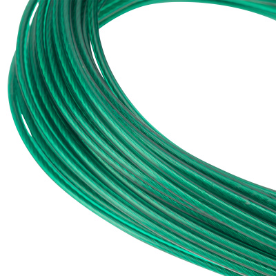 Трос металлополимерный зеленый ПР-2.5, толщина 2.5 мм, моток 20 метров Сибртех по ценам производителя в Екатеринбурге с доставкой по всей России