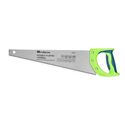 Ножовка по дереву "Зубец", 400 мм, 7-8 TPI, каленый зуб 3D, двухкомпонентная рукоятка Сибртех по ценам производителя в Екатеринбурге с доставкой по всей России