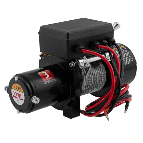 Лебедка автомобильная электрическая LB-2200, 2.2 т, 3.3 кВт, 12 В Denzel по ценам производителя в Екатеринбурге с доставкой по всей России