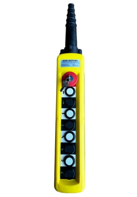 Пульт управления XAC-A8713Y для тали (8 кнопок, 1 скорость, ключ-марка, стоп, IP65, 380В) купить в Москве с доставкой по всей России | ProtosMarket.ru