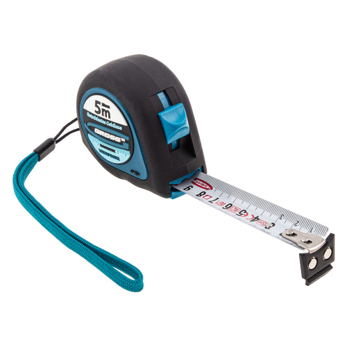 Рулетка "Ergonomisch",5 м x 25 мм,магнитный обрезиненный зацеп Gross по ценам производителя в Екатеринбурге с доставкой по всей России
