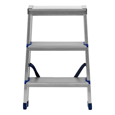 Стремянка двусторонняя 3 ступени, алюминиевая, Сибртех по ценам производителя в Екатеринбурге с доставкой по всей России