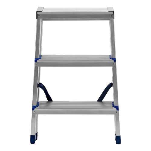 Стремянка двусторонняя 3 ступени, алюминиевая, Сибртех по ценам производителя в Екатеринбурге с доставкой по всей России