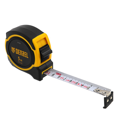 Рулетка 5м х 19мм, двухкомп. корпус, магнитный обрезиненный зацеп Denzel по ценам производителя в Екатеринбурге с доставкой по всей России
