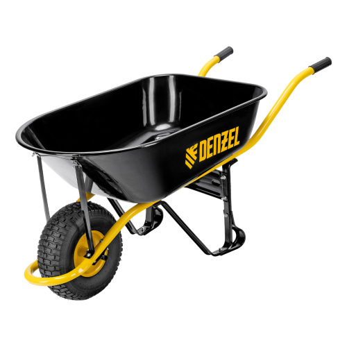 Тачка строительная, усиленная, объем 130 л, 230 кг, колесо 15х6.00-6 Denzel по ценам производителя в Екатеринбурге с доставкой по всей России