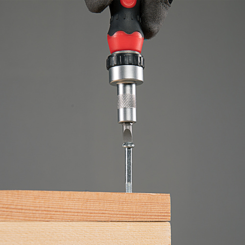 Отвертка реверсивная с набором бит и насадок торцевых, CrV, 1/4, 16 шт Matrix по ценам производителя в Екатеринбурге с доставкой по всей России