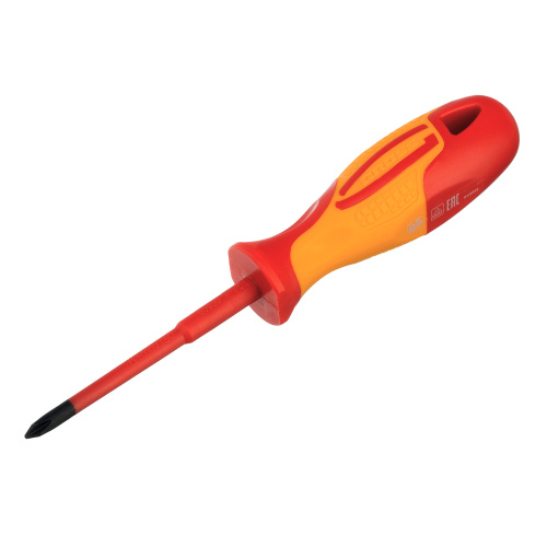 Отвертка диэлектрическая PH1 х 80 мм, CrMo, до 1000 В, двухкомпонентная рукоятка Gross по ценам производителя в Екатеринбурге с доставкой по всей России