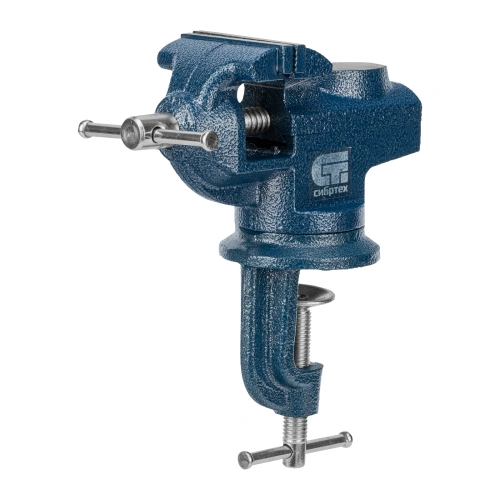 Тиски слесарные, настольные, поворотные, ширина рабочих губок 65 мм, наковальня Сибртех по ценам производителя в Екатеринбурге с доставкой по всей России