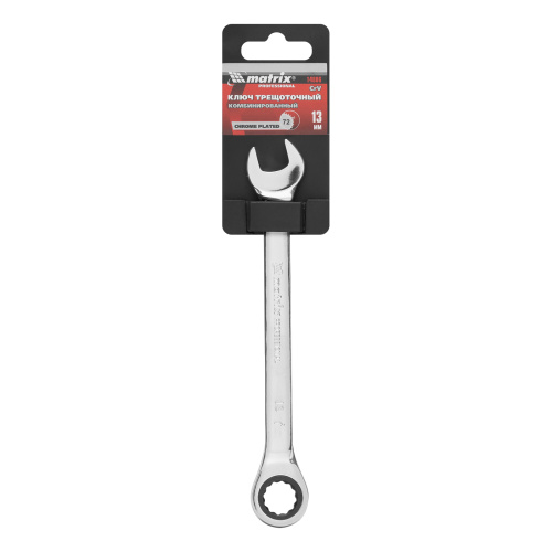 Ключ комбинированный трещоточный, 13 мм, CrV, зеркальный хром Matrix Professional по ценам производителя в Екатеринбурге с доставкой по всей России
