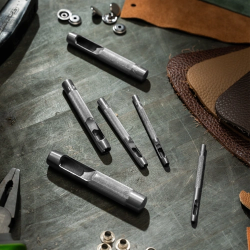 Набор пробойников для кожи 3 4 6 8 10 12.5 мм, 6 шт, чехол Сибртех по ценам производителя в Екатеринбурге с доставкой по всей России