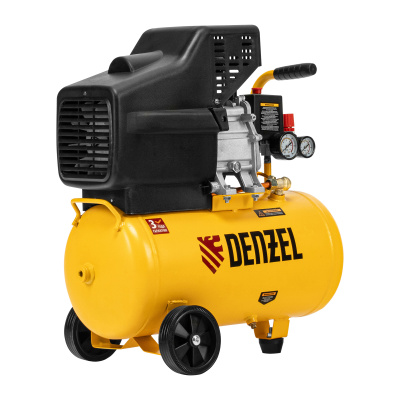 Компрессор воздушный DC1500/24, прямой привод, 1.5 кВт, 24 литра, 220 л/мин Denzel по ценам производителя в Екатеринбурге с доставкой по всей России
