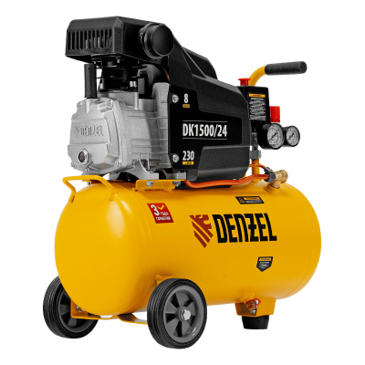 Компрессор воздушный DK1500/24, Х-PRO 1.5 кВт, 230 л/мин, 24 л Denzel купить в Москве с доставкой по всей России | ProtosMarket.ru
