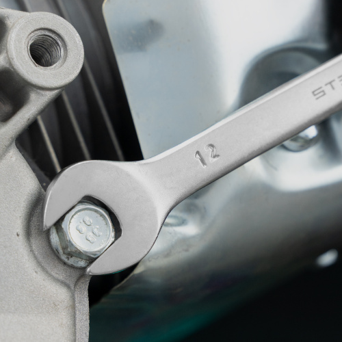 Ключ комбинированный, 12 мм, CrV, матовый хром Stels по ценам производителя в Екатеринбурге с доставкой по всей России