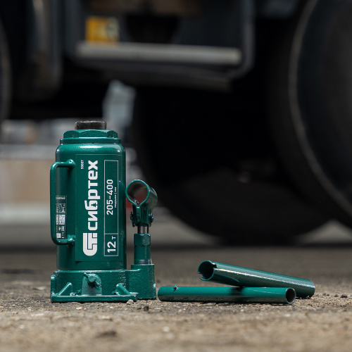 Домкрат гидравлический бутылочный, 12 т, 205-400 мм Сибртех по ценам производителя в Екатеринбурге с доставкой по всей России