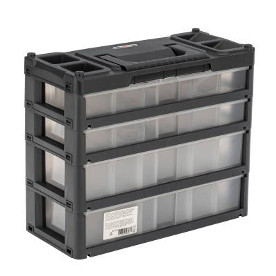 Органайзер для хранения с выдвижными лотками 310х150х260мм, 4 секции, пластик Stels по ценам производителя в Екатеринбурге с доставкой по всей России