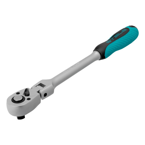 Ключ-трещотка шарнирный 1/2", СrV, 72 зуба, с быстрым сбросом, матовый хром Stels по ценам производителя в Екатеринбурге с доставкой по всей России