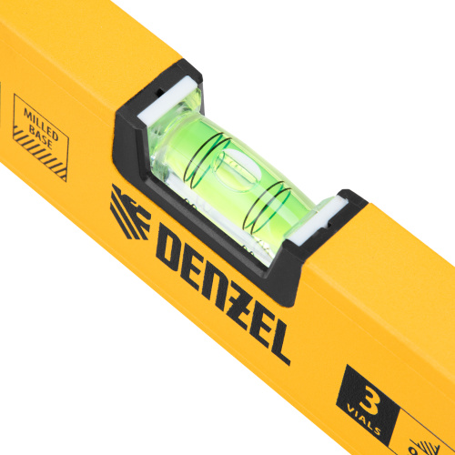 Уровень алюминиевый, магнит, фрезерованный, 3 глазка (1 зеркал.) 0,5 мм/м, 1000 мм Denzel по ценам производителя в Екатеринбурге с доставкой по всей России
