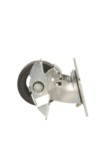 Колесо большегрузное поворотное SCdb 42 100 мм обрезиненное с тормозом (N) по ценам производителя в Екатеринбурге с доставкой по всей России