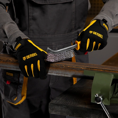 Щетка металлическая с пластмассовой ручкой, нержавеющая проволока DENZEL по ценам производителя в Екатеринбурге с доставкой по всей России