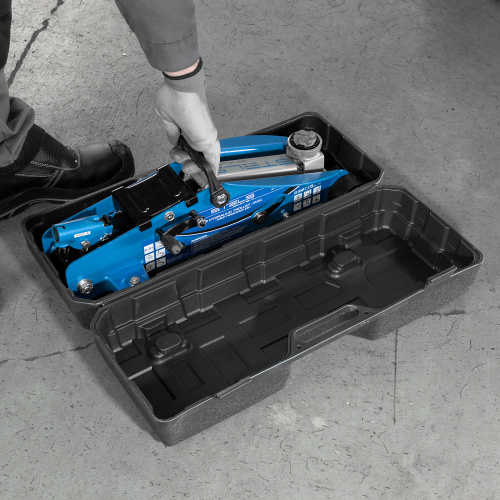 Домкрат гидравлический подкатной с фиксатором, 2.5 т, Safety Pin, 140-385 мм, в кейсе Stels по ценам производителя в Екатеринбурге с доставкой по всей России