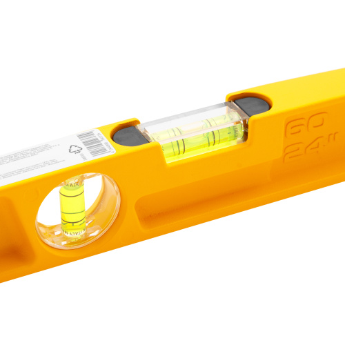 Уровень литой, 600 мм, 2 глазка, ударные площадки Denzel по ценам производителя в Екатеринбурге с доставкой по всей России