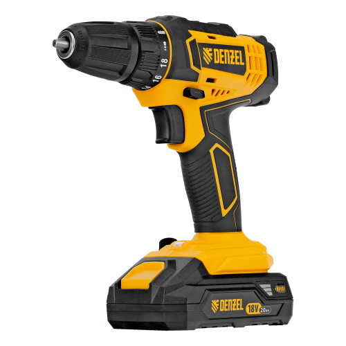 Дрель-шуруповерт аккумуляторная CDL-18-02BM, Li-Ion, 18 В, 2 аккумулятор Denzel по ценам производителя в Екатеринбурге с доставкой по всей России
