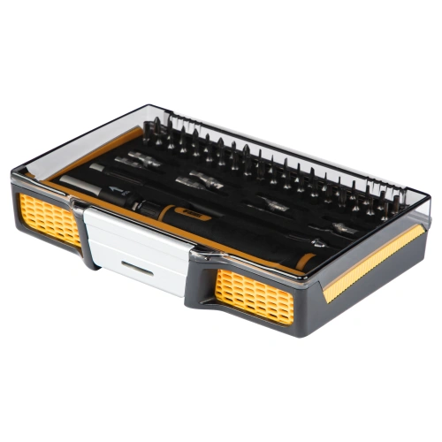 Отвертка с набором бит и торцевых головок для точных работ, гибкий привод, 48 шт, CrMo Denzel по ценам производителя в Екатеринбурге с доставкой по всей России