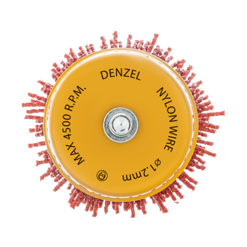 Щетка для дрели, 65 мм, Чашка, со шпилькой, нейлоновая щетина Denzel по ценам производителя в Екатеринбурге с доставкой по всей России