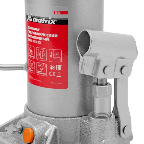 Домкрат гидравлический бутылочный, 12 т, h подъема 230-465 мм Matrix по ценам производителя в Екатеринбурге с доставкой по всей России