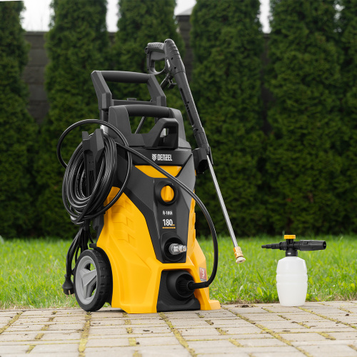 Моечная машина высокого давления R-180i, 2400 Вт, 180 бар, 7.5 л/мин, асинхронный двигатель Denzel по ценам производителя в Екатеринбурге с доставкой по всей России