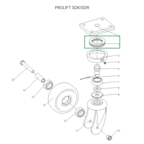 Опорный подшипник для штабелеров SDR/SDK1645, 1656 (260*180*27 мм) по ценам производителя в Екатеринбурге с доставкой по всей России