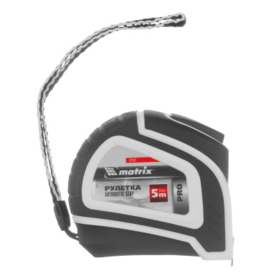 Рулетка Autostop,5 м х 25 мм,двухкомпонентный корпус,автоматическая фиксация,Pro Matrix по ценам производителя в Екатеринбурге с доставкой по всей России