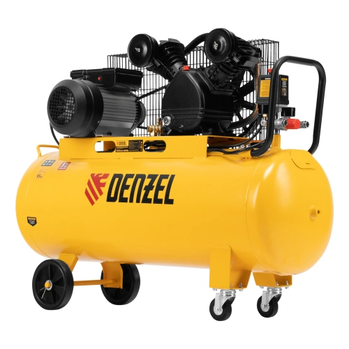 Компрессор воздушный BCV2200/100, ременный привод, 2.2 кВт, 100 литров, 370 л/мин Denzel по ценам производителя в Екатеринбурге с доставкой по всей России