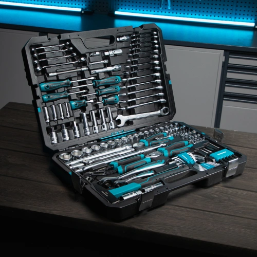 Набор инструментов, 1/4", 1/2", CrV, 120 зубьев, 115 предметов Gross по ценам производителя в Екатеринбурге с доставкой по всей России