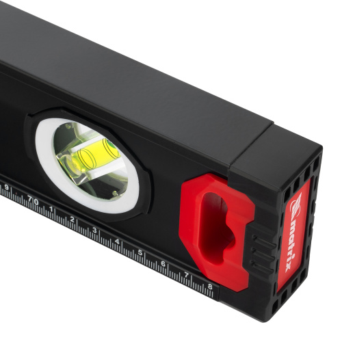 Уровень алюминиевый, усиленный, фрезерованный, 3 глазка, двухкомпонентные рукоятки, 800 мм Matrix по ценам производителя в Екатеринбурге с доставкой по всей России