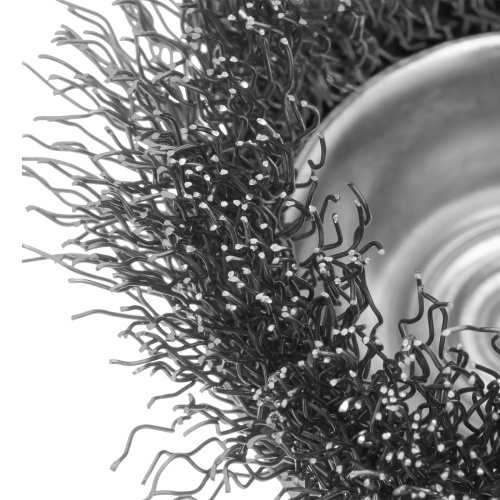 Щетка для дрели, 75 мм, "чашка" со шпилькой, витая проволока Сибртех по ценам производителя в Екатеринбурге с доставкой по всей России