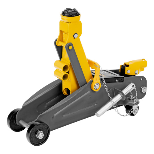 Домкрат гидравлический подкатной с фиксатором, 2 т, 130-330 мм, в кейсе Denzel по ценам производителя в Екатеринбурге с доставкой по всей России